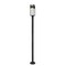 Z-Lite Barwick 1 Light Outdoor Post Mounted Fixture, Black & Etched 585PHMR-567P-BK-LED - alternate 1
